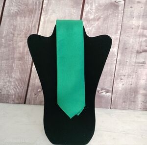 IZOD MEN'S NECKTIE TIE EMERALD GREEN WOVEN FORMAL BUSINESS